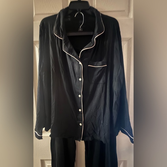 Pajama set – Stars Above Black Sleepwear with pink Accents - Picture 2 of 7